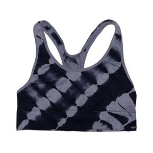 Victoria’s Secret PINK grey black tie dye sports bra women’s size small